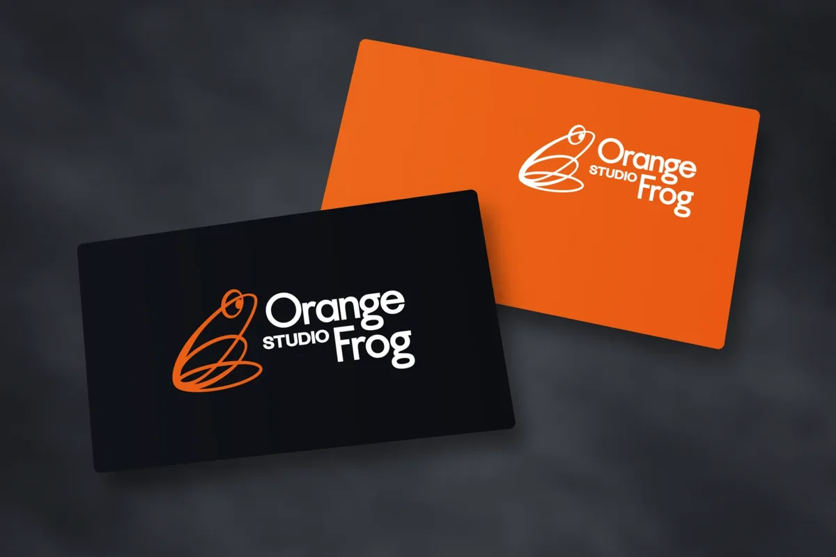 Orange Frog Studio — logo · website · 3D-print